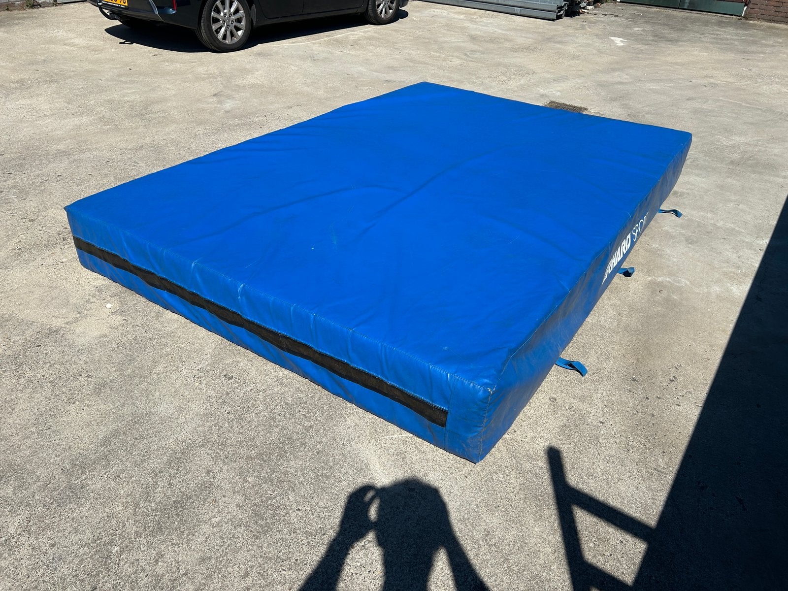 Tapis de gymnastique 300x200x30cm - 2 pièces, Sports & Fitness, Enlèvement, Comme neuf, Bleu