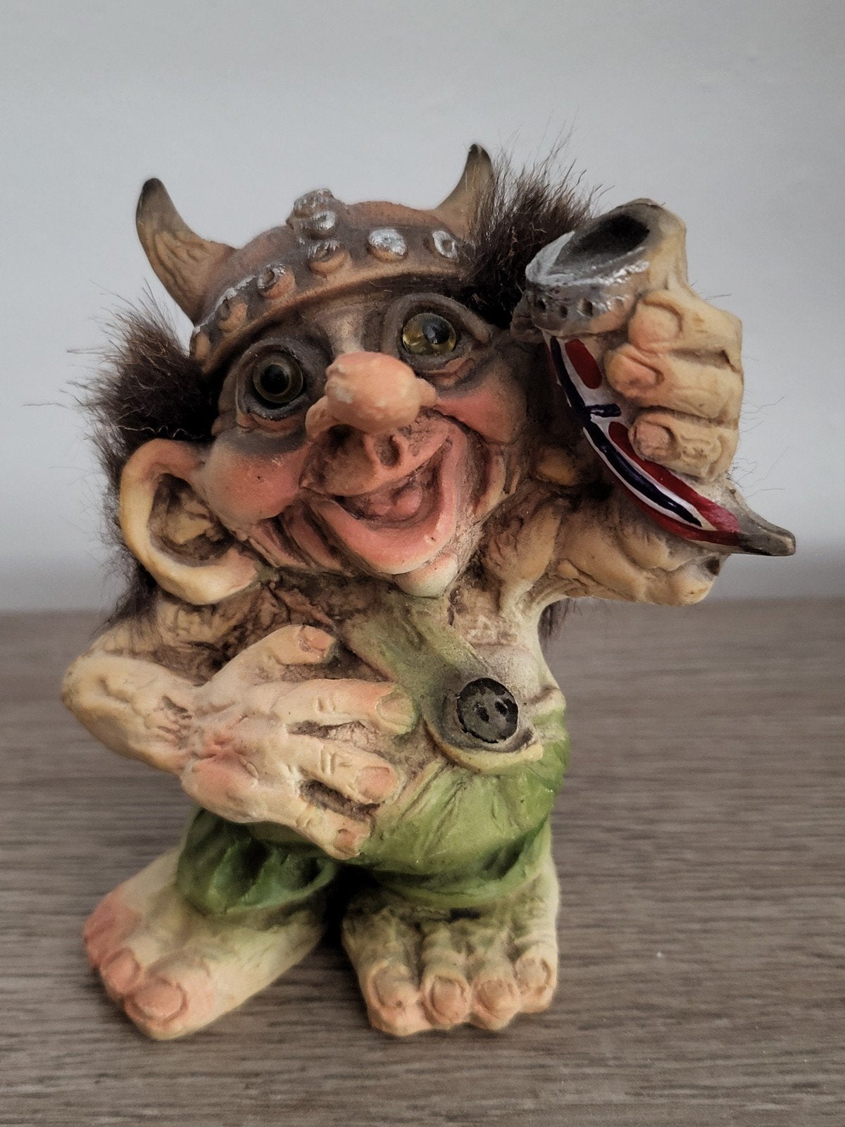 NY FORM Noorse trol "Viking met drinkhoorn", Verzamelen, Ophalen
