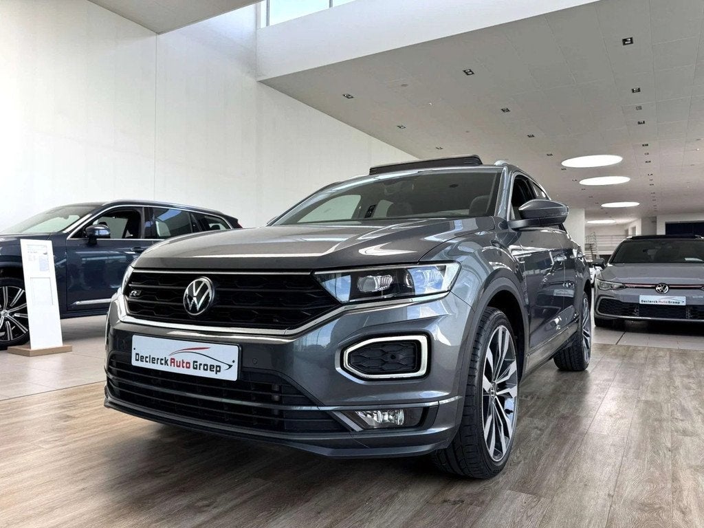 Volkswagen T-Roc 2.0TSI DSG R-LINE*4 MOTION*TOPUITVOERING !, Autos, Volkswagen, Argent ou Gris, Euro 6, Noir, 5 portes