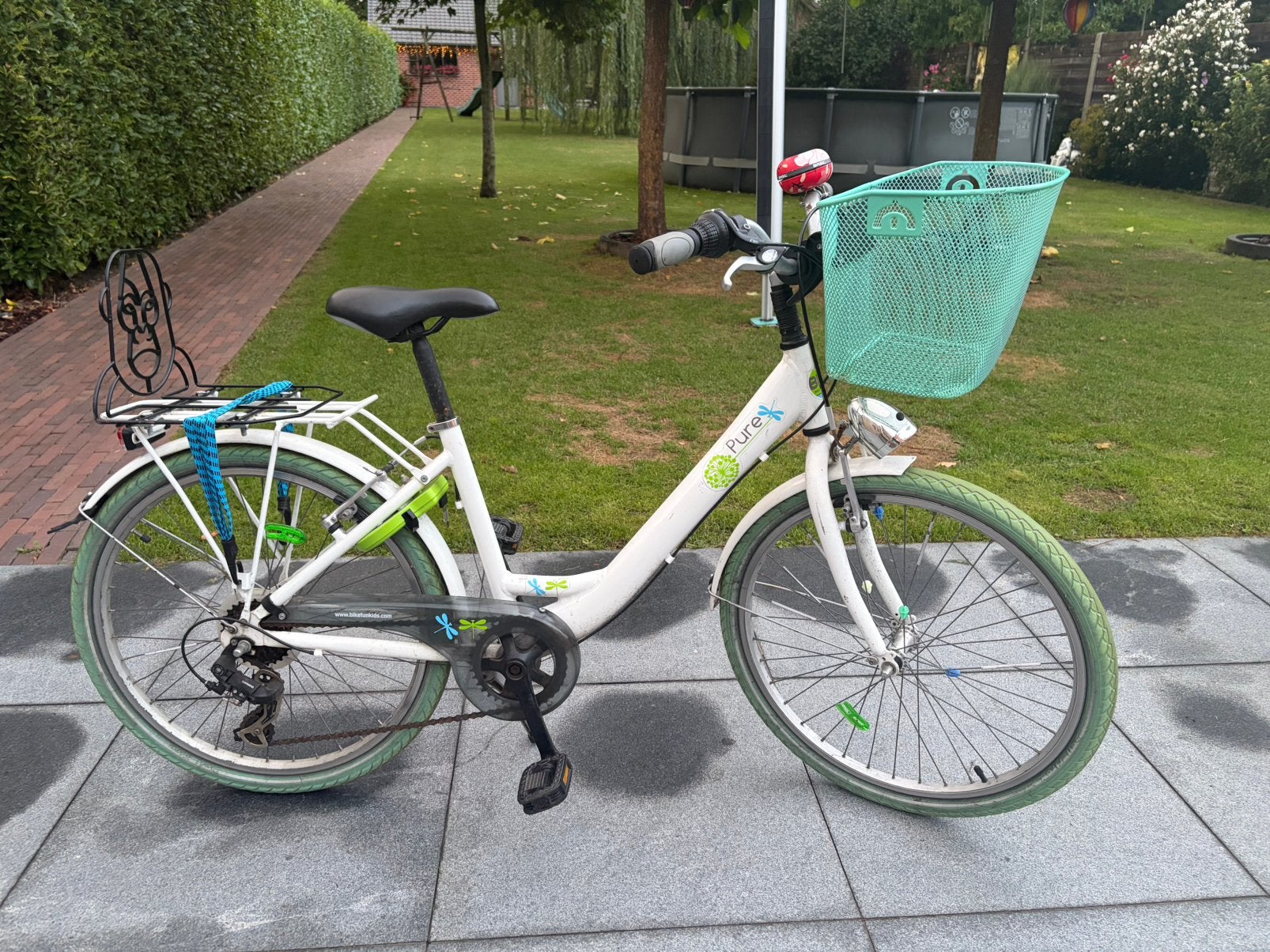 Mooie meisjesfiets 24”, Fietsen en Brommers, Ophalen, Velgrem, Versnellingen, Gebruikt