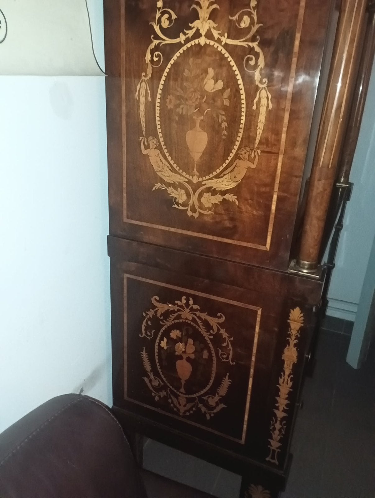 Antieke secretaire kast, Antiek en Kunst, Ophalen