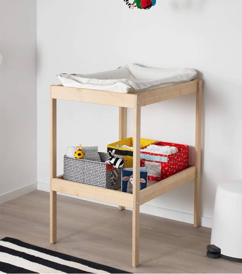 Verzorgingstafel licht beige, Kinderen en Baby's, Badjes en Verzorging, Ophalen, Zo goed als nieuw