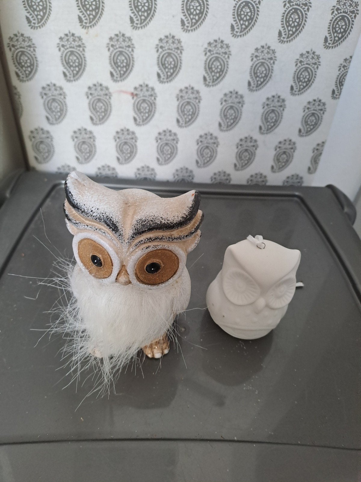 Decoratie beeldjes uiltjes te koop, Enlèvement