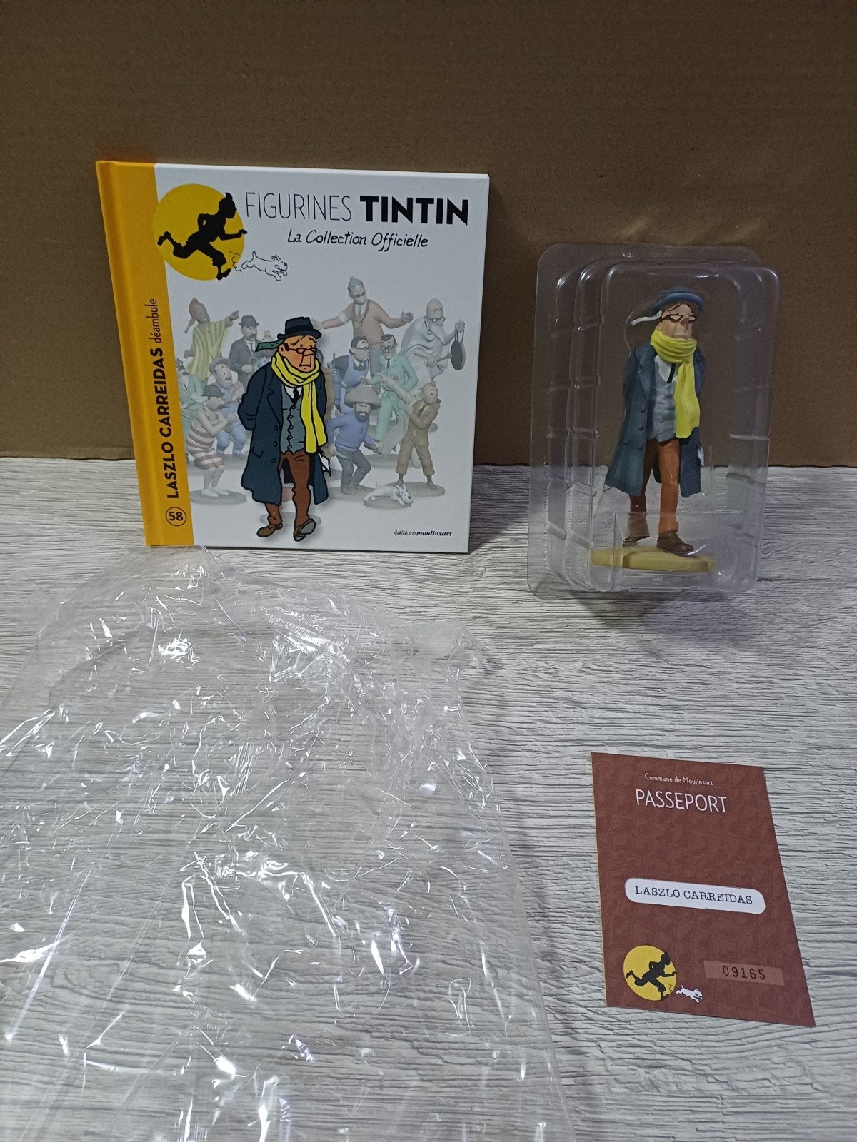 Figurine Laszlo Carreidas 58 Tintin, Enlèvement ou Envoi, Tintin, Comme neuf, Statue ou Figurine
