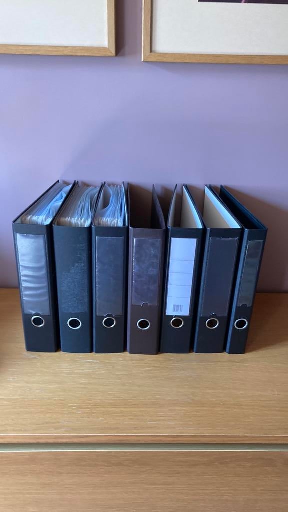 Klasseurs 7stuks, Ophalen, Gebruikt