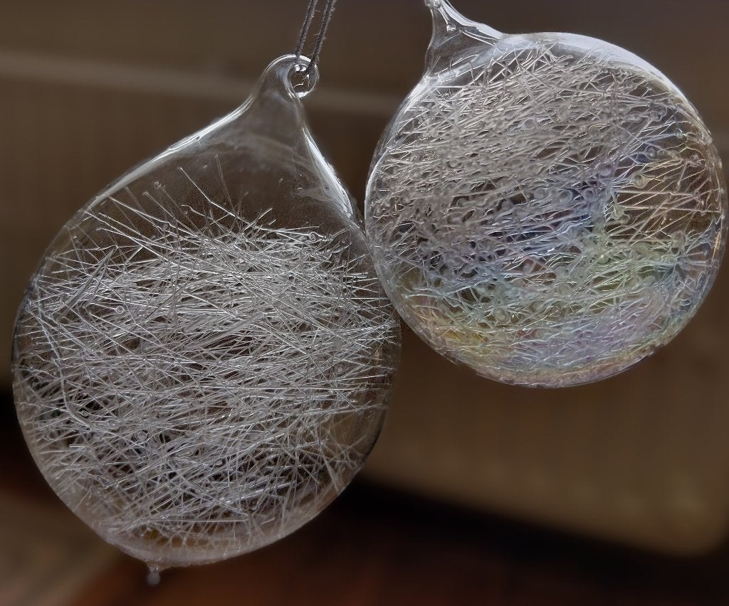 Boules de Noël en verre uniques, Enlèvement ou Envoi, Comme neuf