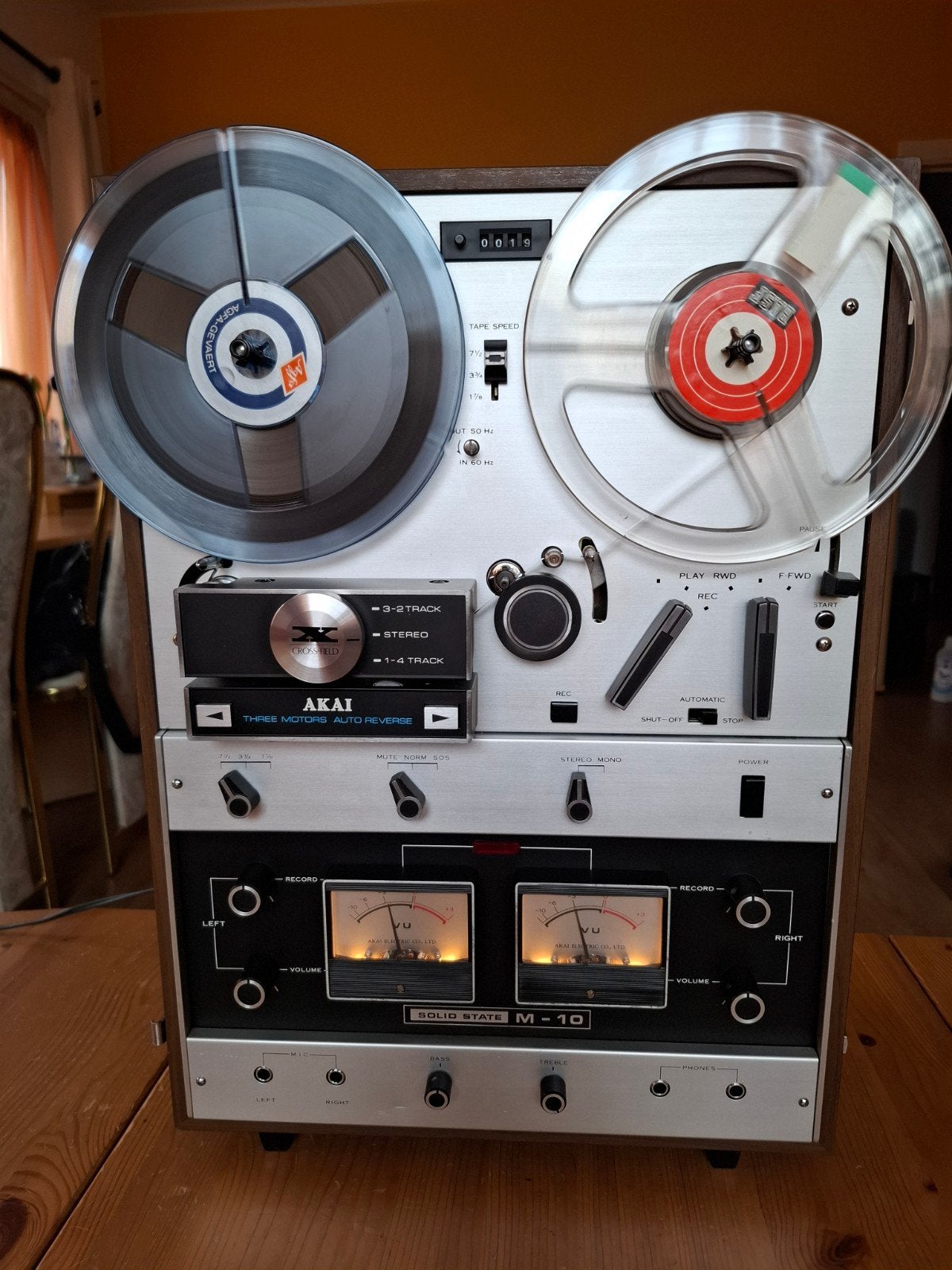 Bandrecorder Akai Solid State M-10, TV, Hi-fi & Vidéo, Enlèvement, Magnétophone, Avec protection anti-poussière