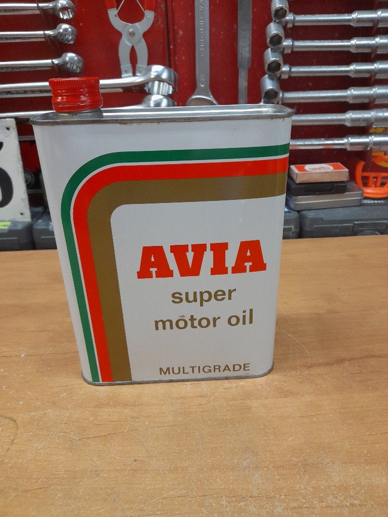 ancien bidon huile vide avia super motor oil, Envoi, Utilisé, Autres types