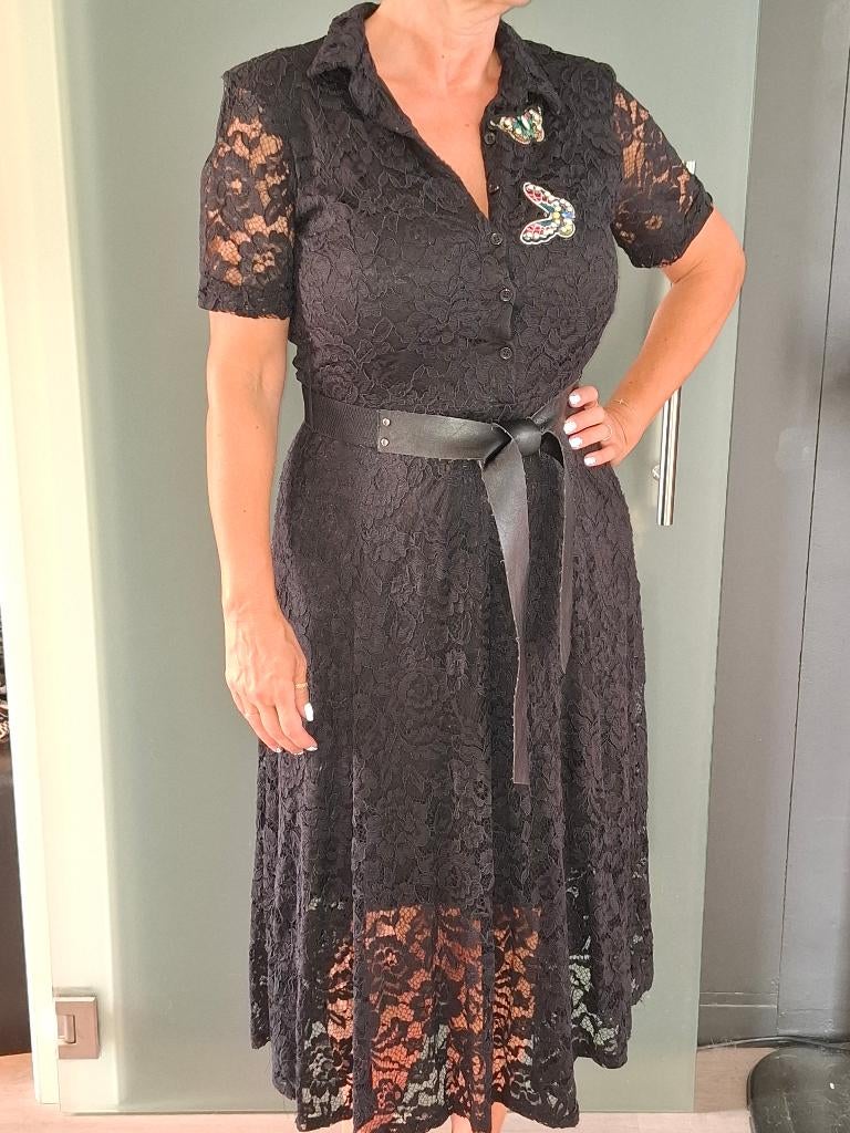 robe dentelle DIXIE M noir, Taille 38/40 (M), Enlèvement ou Envoi, Comme neuf, Longueur genou