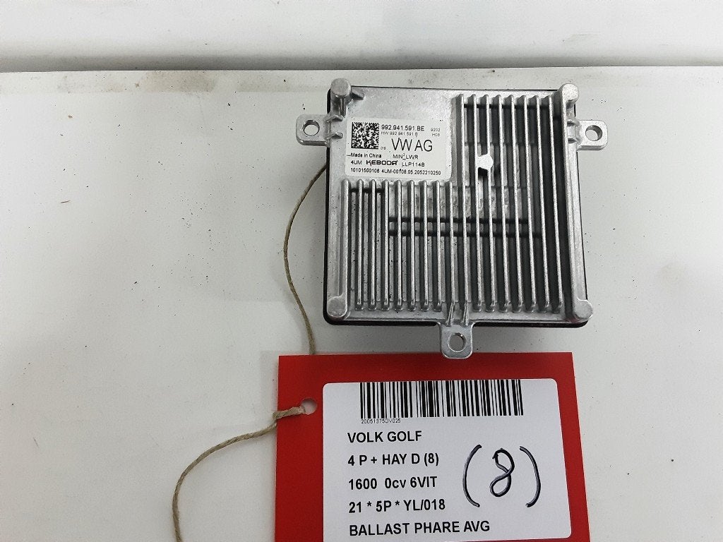 BALLAST DE PHARE XENON GAUCHE Volkswagen Golf VIII (CD1), Volkswagen, Mevr. I. Hauben, Utilisé, Rue de l'Espoir 34 34
4030  GRIVEGNÉE, BE