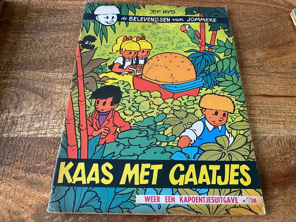 🦜🔵 JOMMEKE : Kaas met gaatjes, Livres, BD, Utilisé, Une BD, Enlèvement ou Envoi