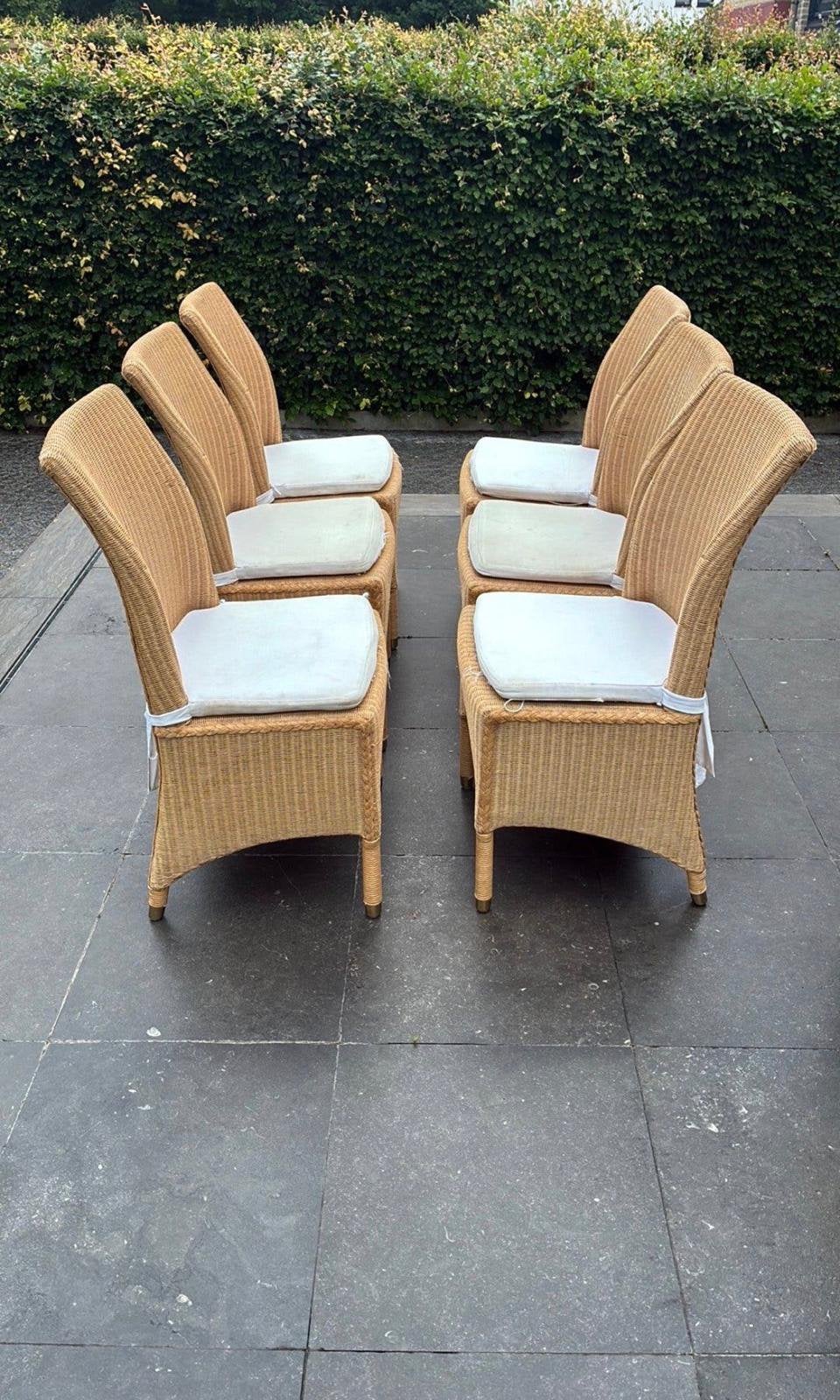 6 Lloyd loom stoelen, Maison & Meubles, Chaises, Enlèvement, Comme neuf, Autres couleurs, Cinq, Six Chaises ou plus