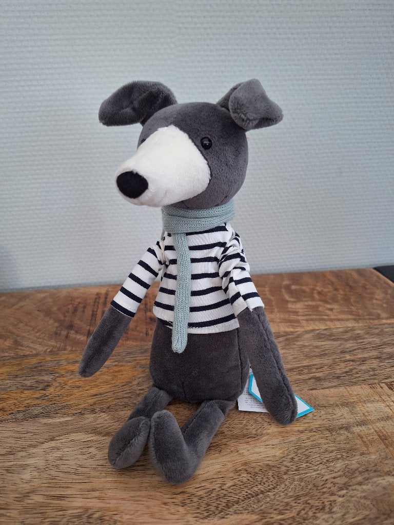 Jellycat Beatnik Buddy Whippit - nouveau - chien Jellycat, Enlèvement ou Envoi, Neuf, Chien, Jellycat
