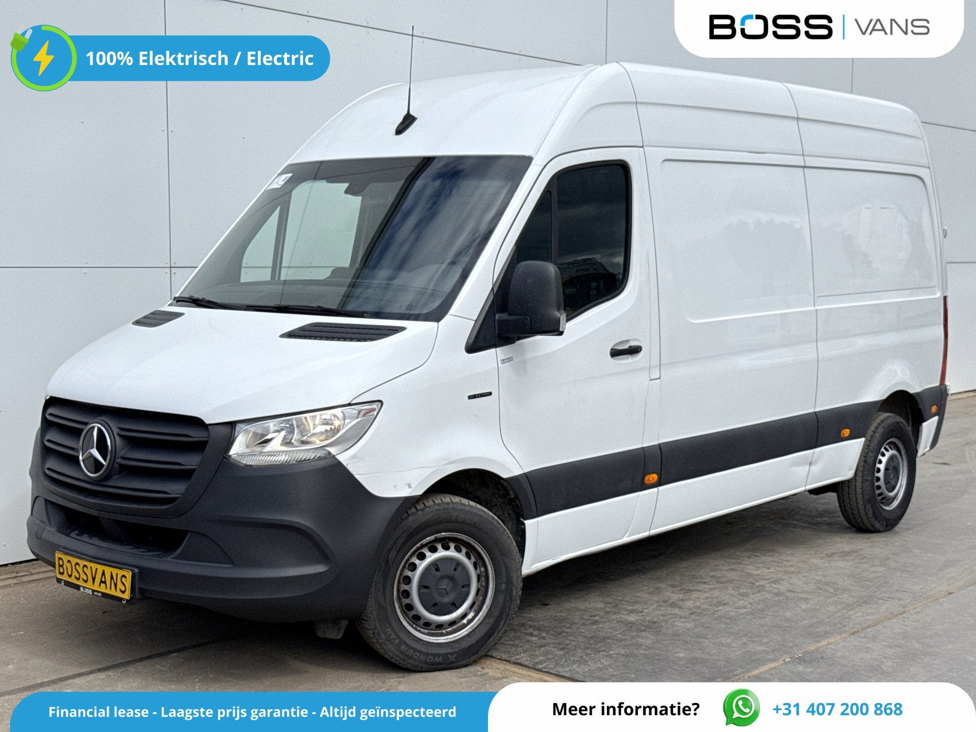 Mercedes-Benz eSprinter eSprinter 312 55kWh L2H2 Elektrisch, Autos, Camionnettes & Utilitaires, Achat, 510 min, Entreprise, Noir