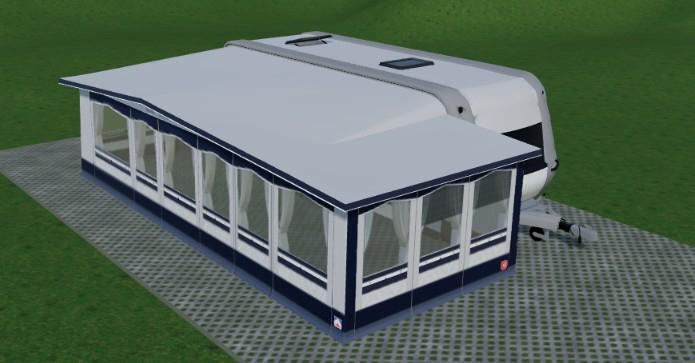 Gusto voortent caravilla fun top maat 17, Caravans en Kamperen, Ophalen