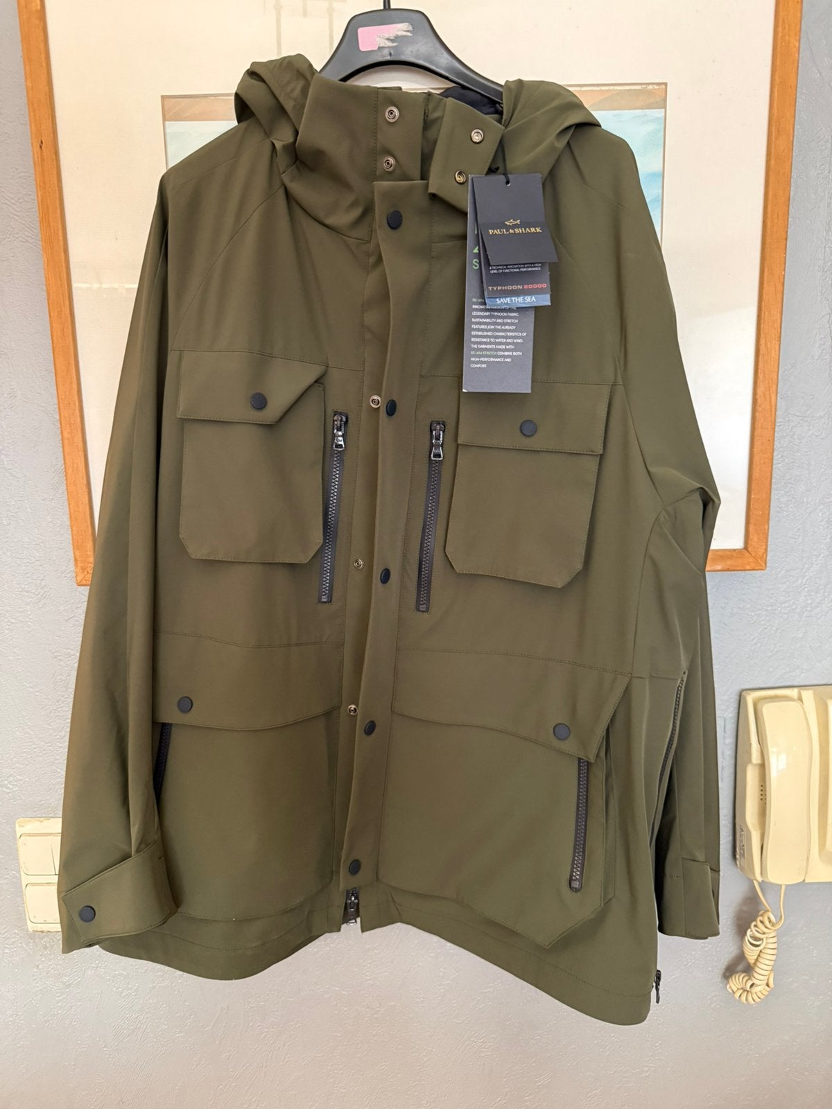 Paul & shark typhoon 20000 L (xl)  jas nieuw, Kleding | Heren, Ophalen of Verzenden, Nieuw