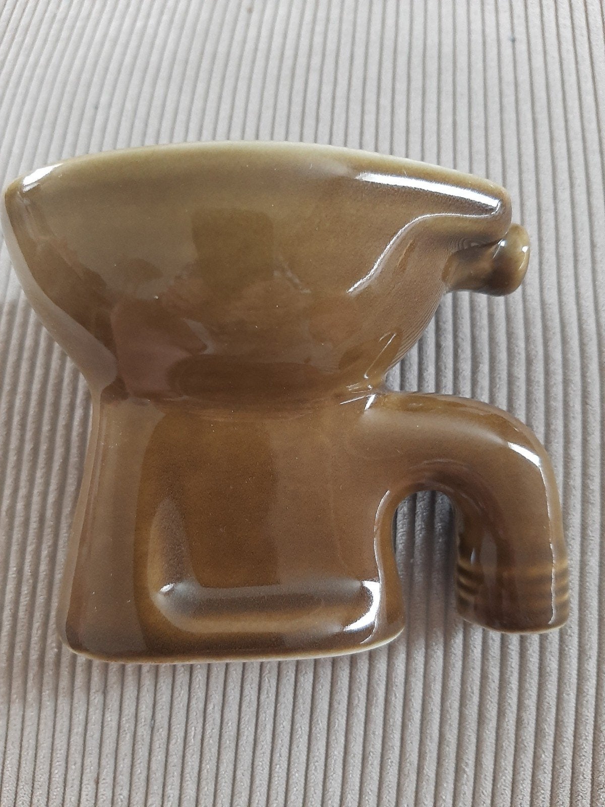Space age ,mini WC DURAVIT porcelaine vert foncé émaillé, Enlèvement ou Envoi