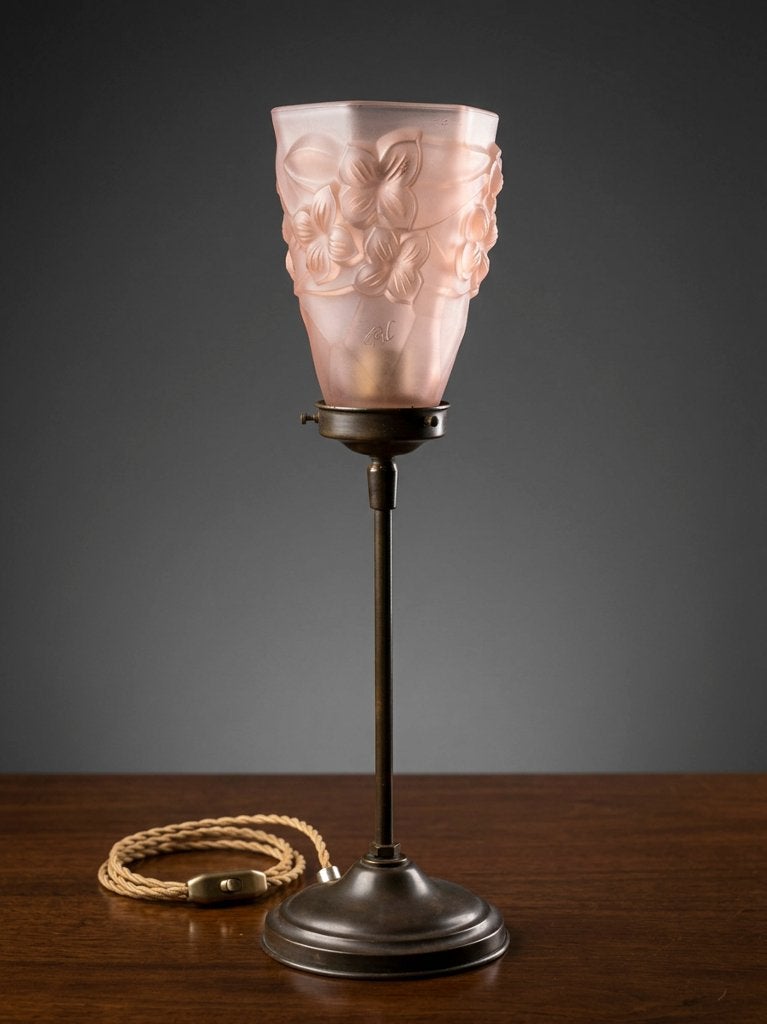 Prachtige Antieke Art-Deco Tafellamp uit de jaren 30., Antiquités & Art, Enlèvement ou Envoi
