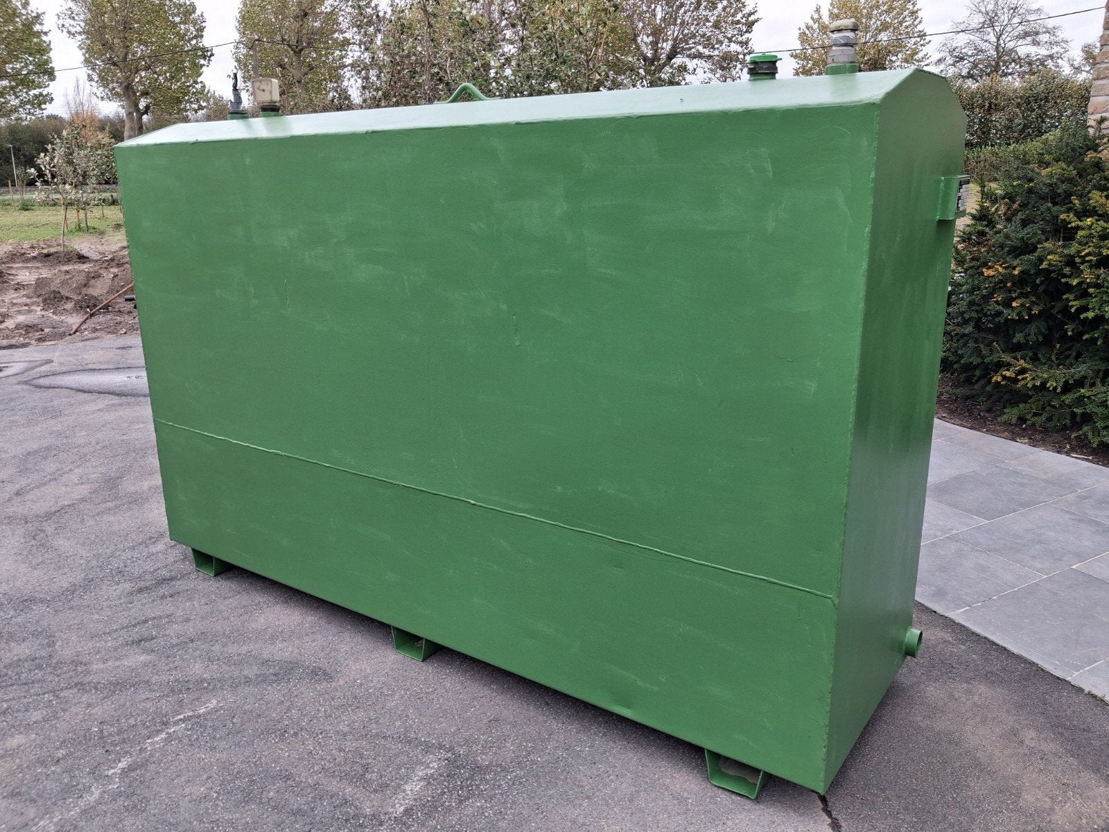 mazouttank dubbelwandig, Ophalen