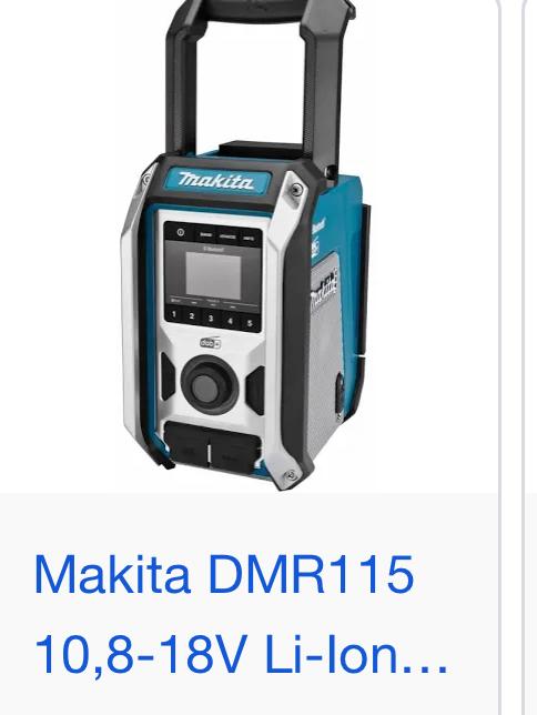Herstelling Makita radio, Ophalen, Zo goed als nieuw, Radio