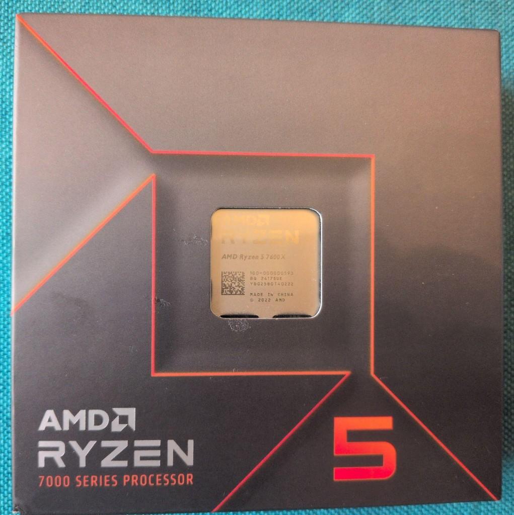AMD Ryzen 5 7600X Processeur AM5, 6-core, AM5, Nieuw, 4 Ghz of meer