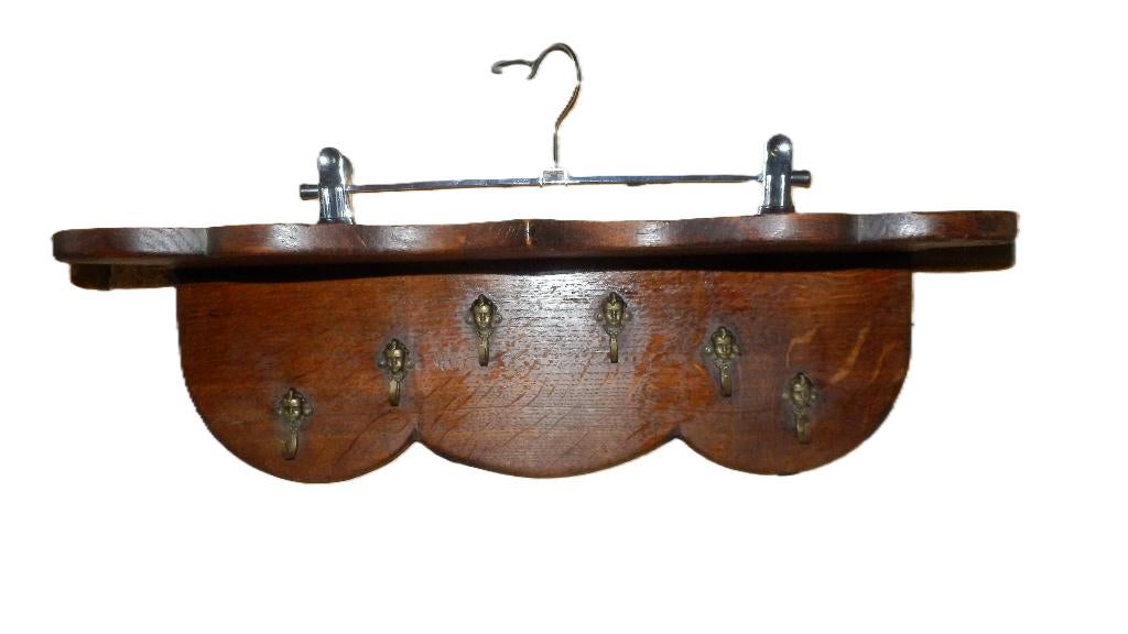 (26) -petit portemanteau archelle en chene - vintage -, Enlèvement ou Envoi, Moins de 100 cm, Portemanteau mural, Comme neuf