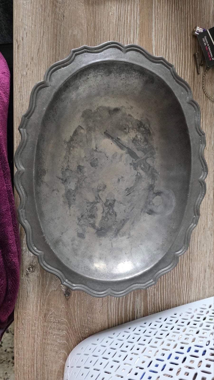 plat en étain, Antiquités & Art, Antiquités | Étain, Enlèvement
