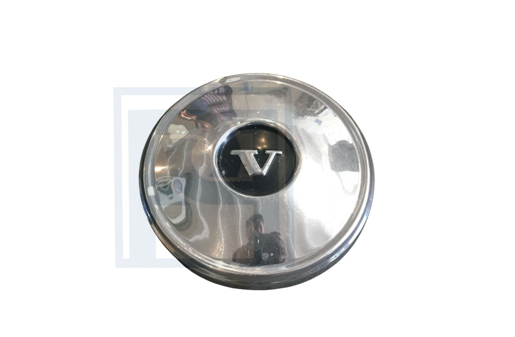Wieldop chroom/zwart, Wheel cover chrome/black, Hub cap, Ori, Ophalen of Verzenden, Gebruikt