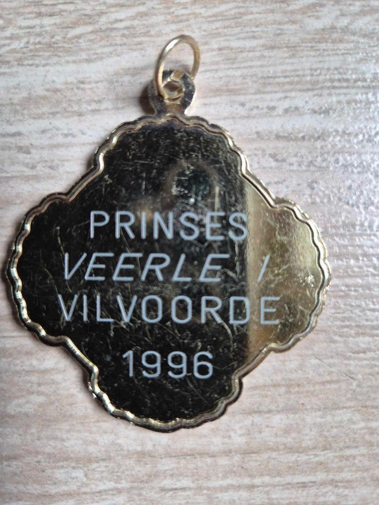 Carnaval medaille Vilvoorde Prinses Veerle 1996, Ophalen of Verzenden
