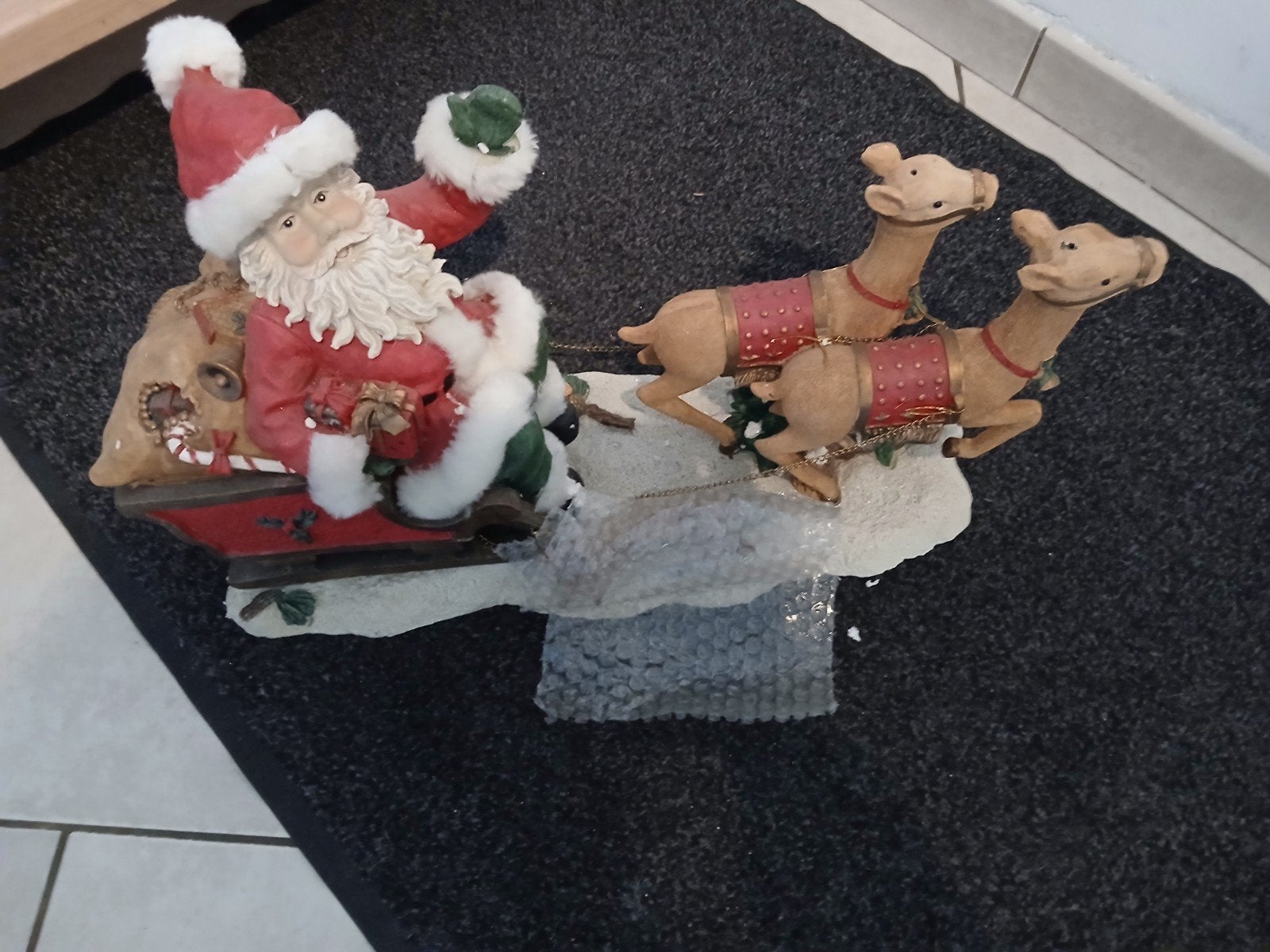 kerstman met slee en rendieren, Diversen, Ophalen, Nieuw