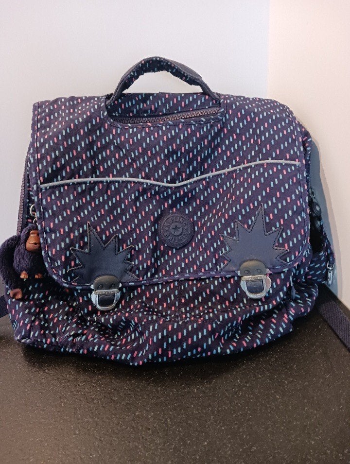 Boekentas Kipling, Ophalen, Zo goed als nieuw, Blauw, Aktetas of Boekentas