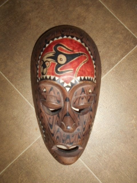Etnisch houten masker, Ophalen of Verzenden, Masker, Hout
