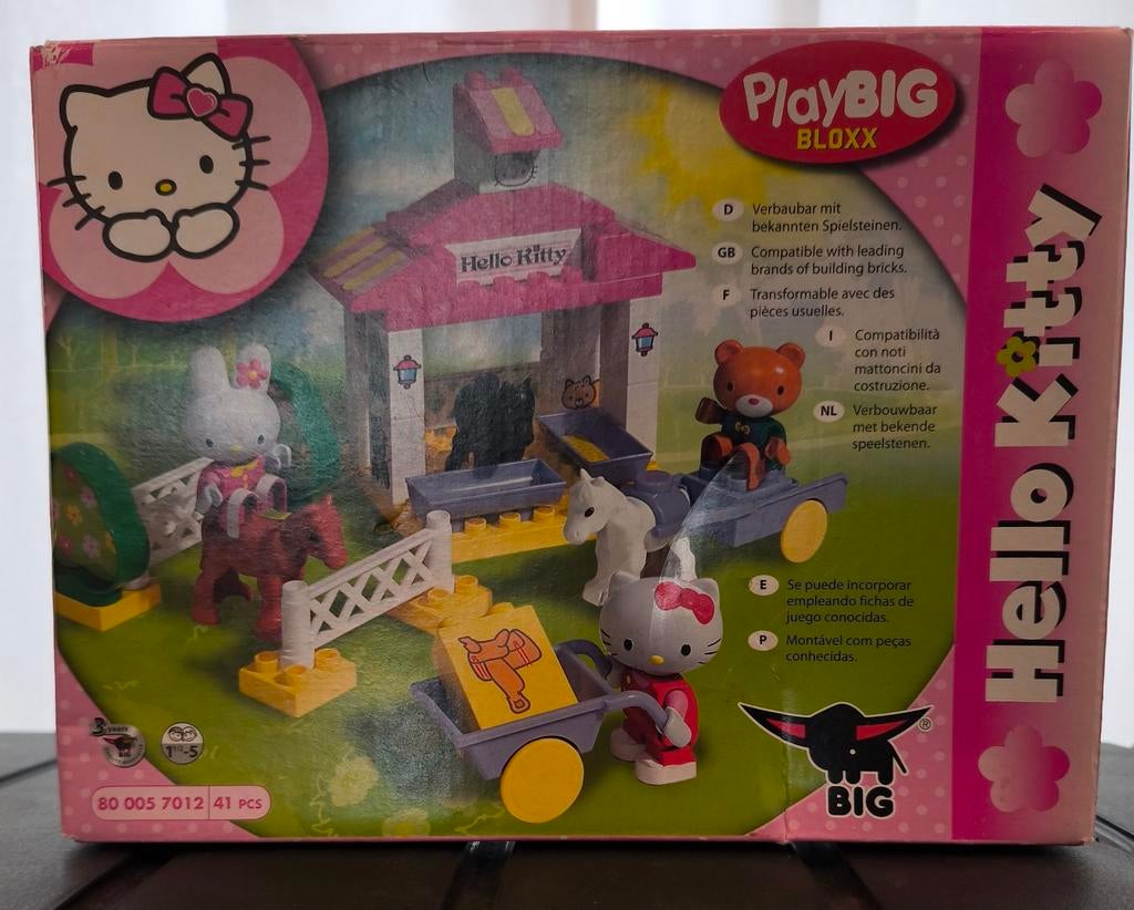 PlayBIG BLOXX Hello Kitty Manege Set (model 800057012)., Ophalen of Verzenden