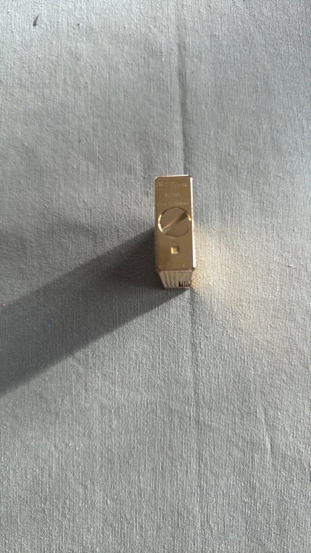 Dupont gouden aansteker ( geen massief goud ), Gebruikt, 1 bedel, Goud, Ophalen