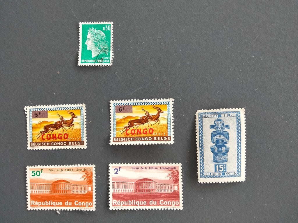 LOT van 5 postzegels van de Republiek CONGO, Postzegels en Munten, Ophalen, Postfris