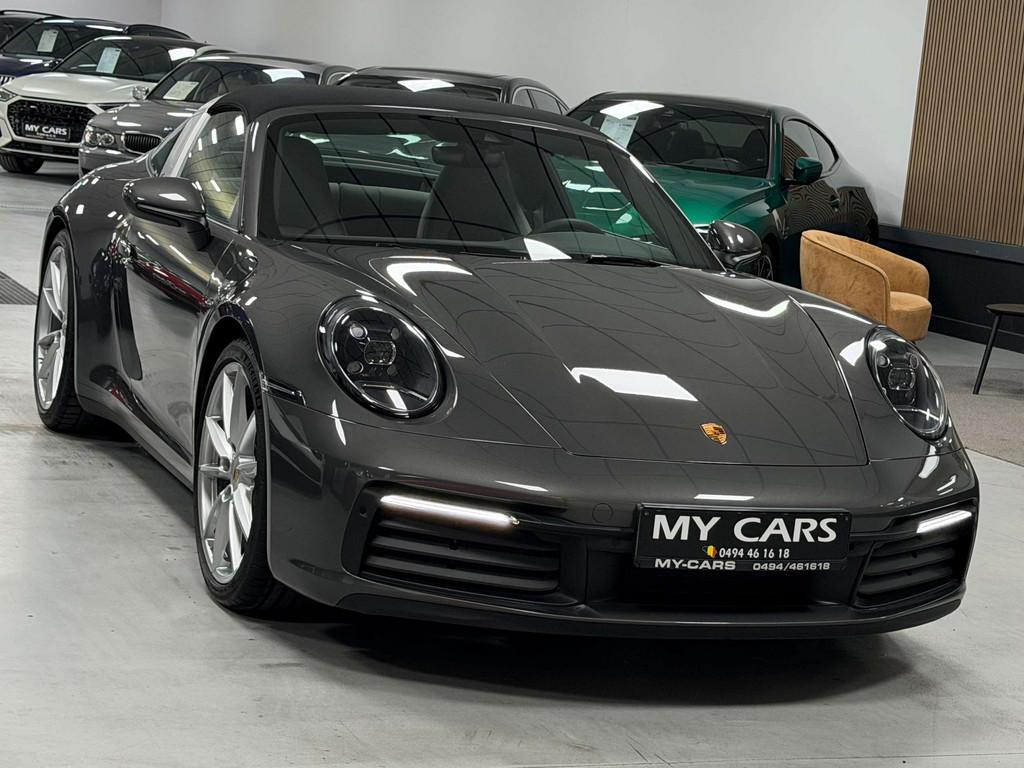 Porsche TARGA 4 3.0 Turbo 385 Cv Agate Gris Inter. Tout Cuir, Auto's, Automaat, 4 zetels, Gebruikt, Cabriolet