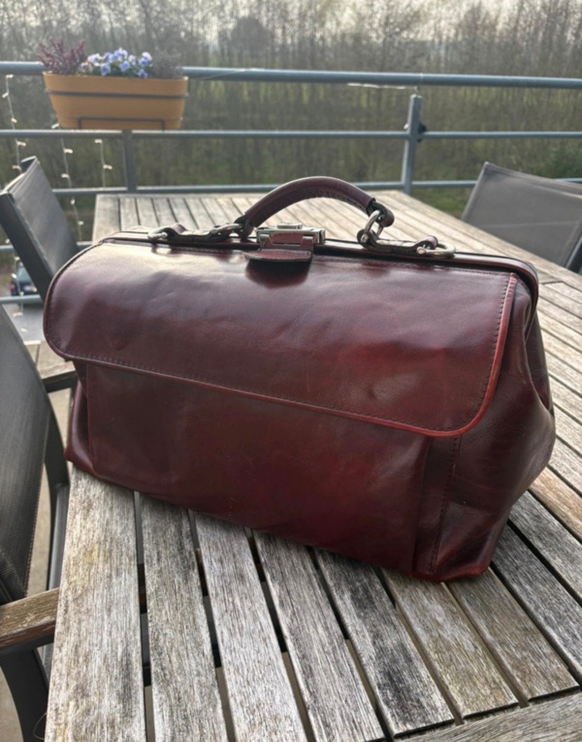 Vintage dokters-/verpleegtas MTS Deluxe, Enlèvement ou Envoi, Comme neuf, Cuir
