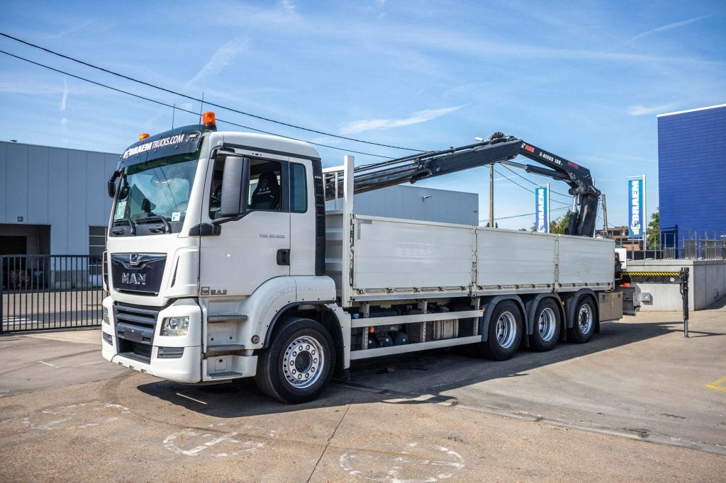 MAN TGS 35.420 BL-8x4-4+HIAB 188 E-2 (bj 2018), Automaat, Euro 6, MAN, Wit