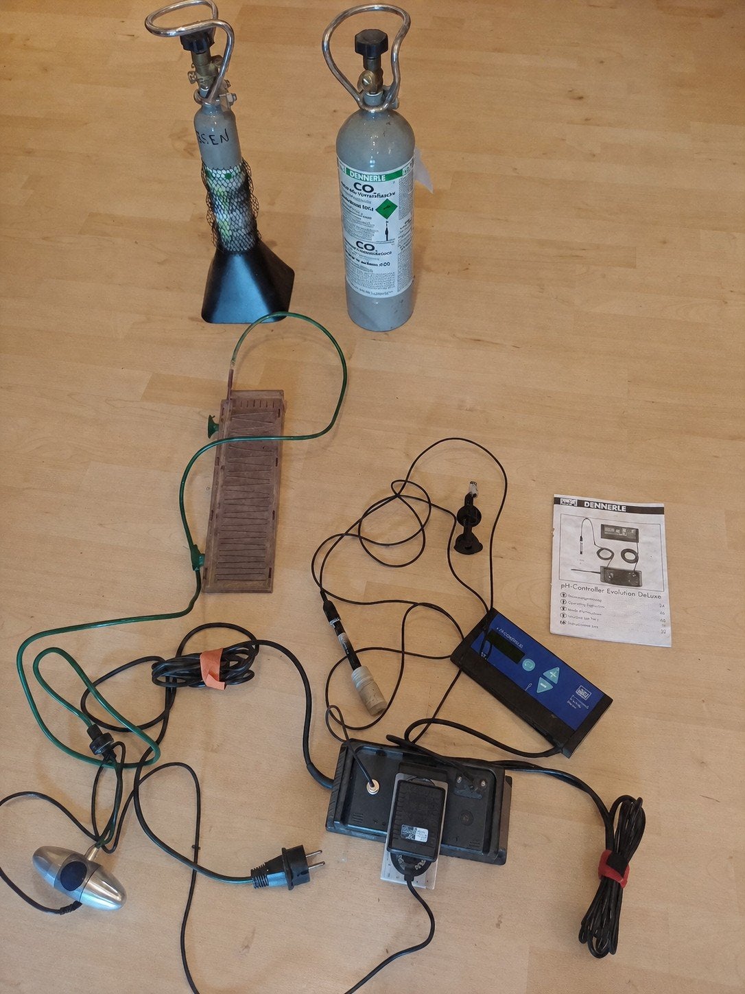 Système CO2 Denerle ph controller evolution deluxe, Ophalen