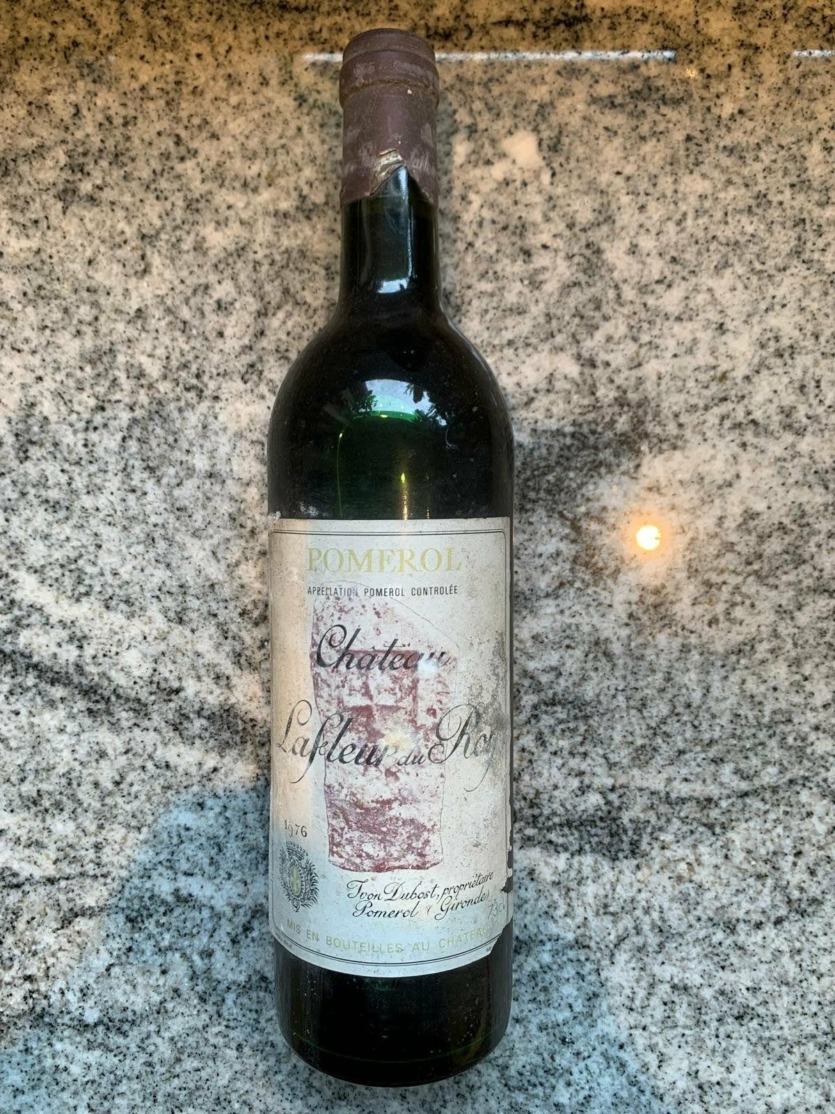 Pomerol Chateau Lafleur Du Roy 1976, Enlèvement