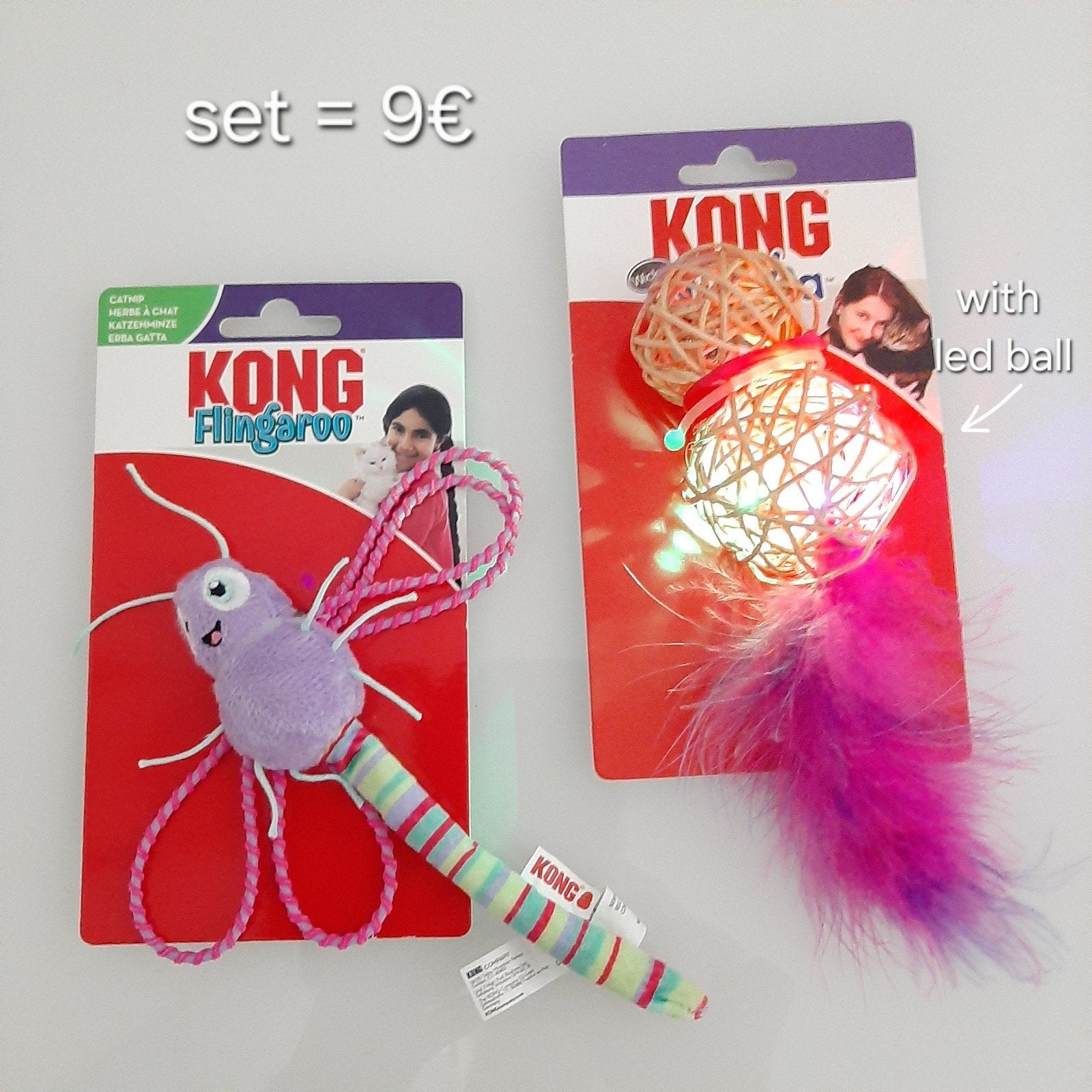 Set van 2x Kong Kattenspeelgoed, Dieren en Toebehoren, Ophalen of Verzenden, Nieuw