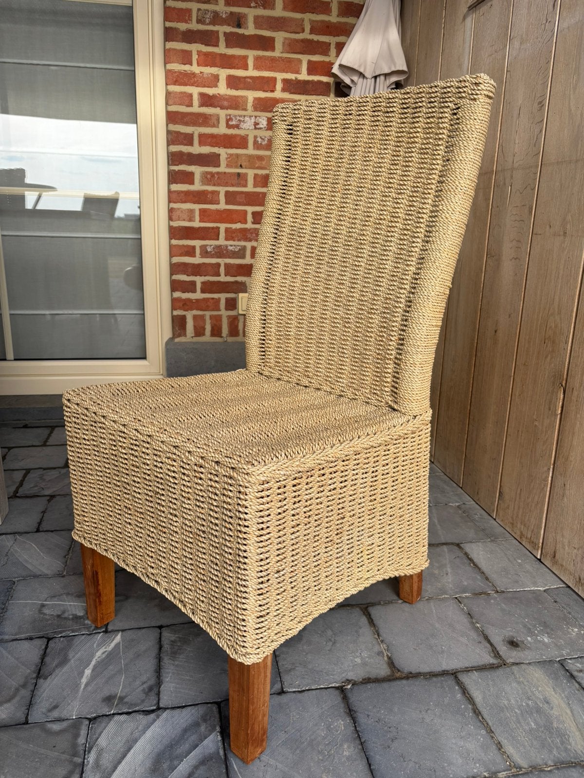 Rieten stoelen 4 st in uitstekende staat, Ophalen, Bruin, Riet of Rotan, Zo goed als nieuw