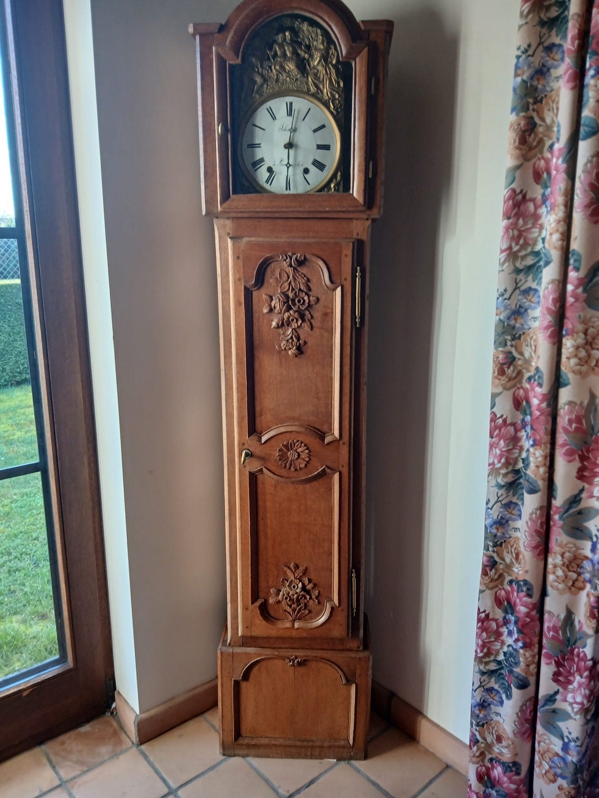 Pendule en bois d’epoque, Antiquités & Art, Antiquités | Horloges, Enlèvement