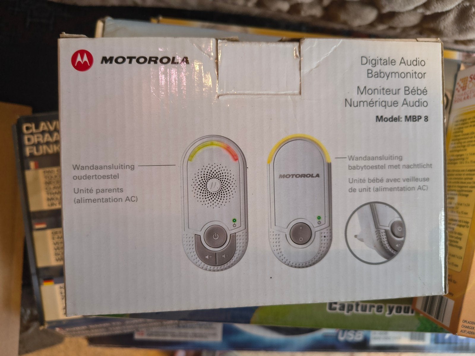 Motorola baby monitor, Ophalen