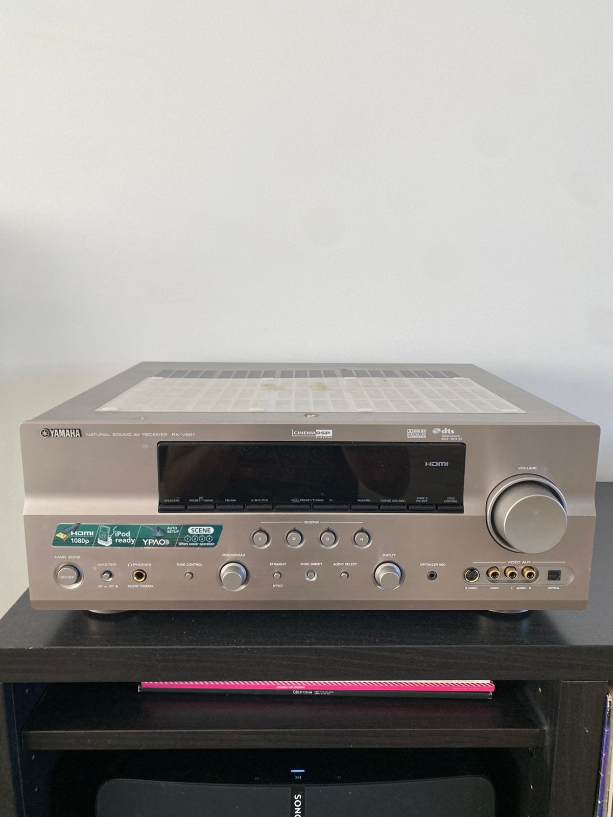 Yamaha RX-V661 7.1 AV Receiver – afstandsbediening - YPAO, Ophalen, Gebruikt