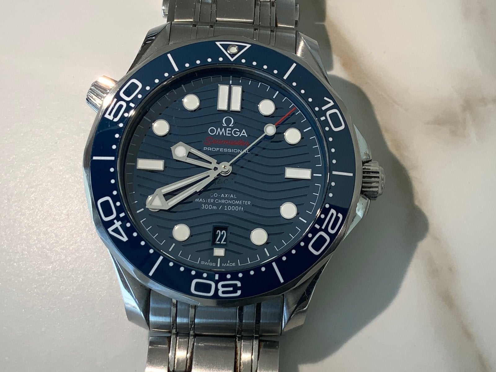 Omega Seamaster Diver 300M, Staal, Staal, Breitling, Polshorloge