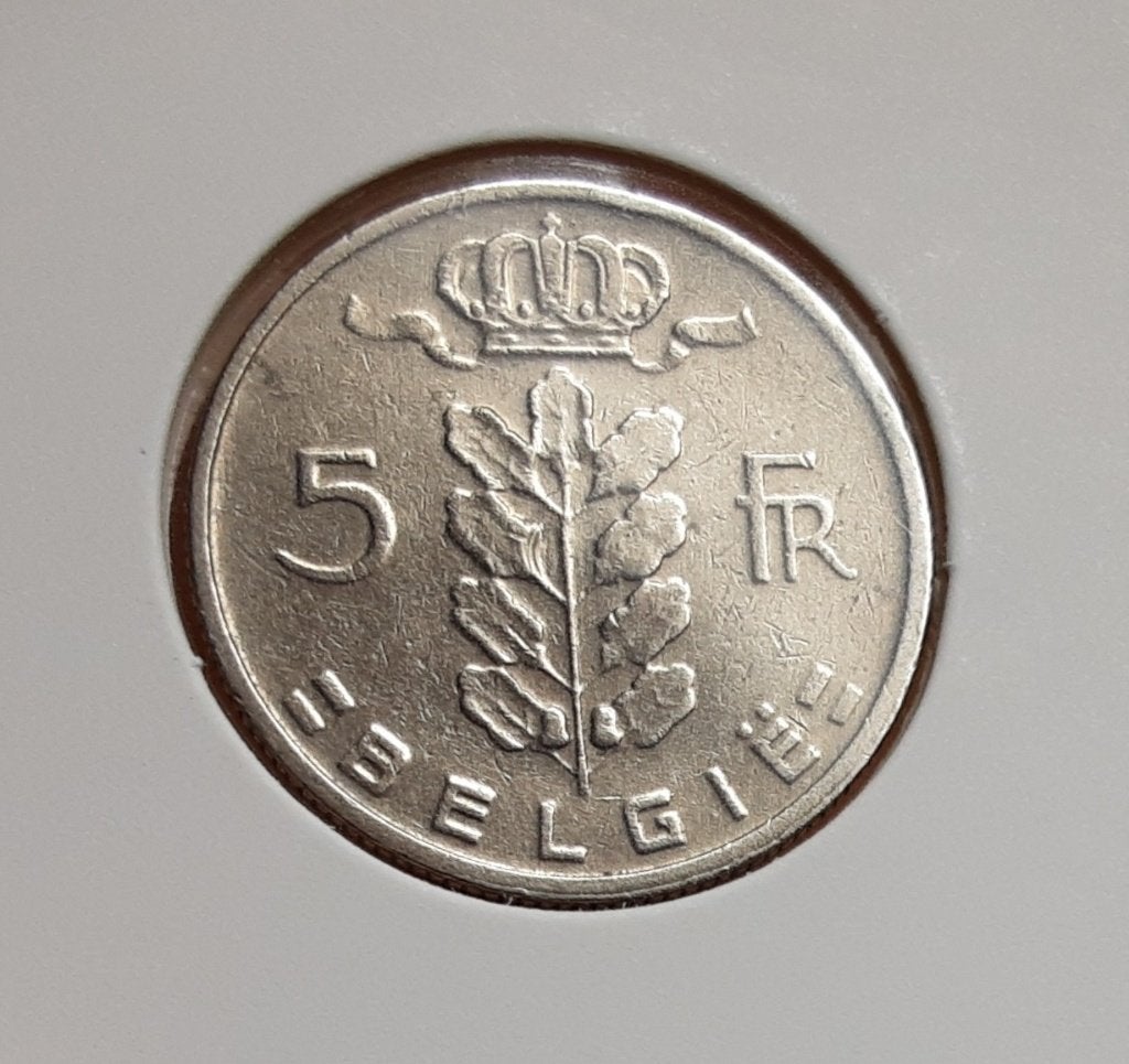België – 5 frank – 1967 vl. (Ref 088)., Ophalen of Verzenden, Metaal, Losse munt
