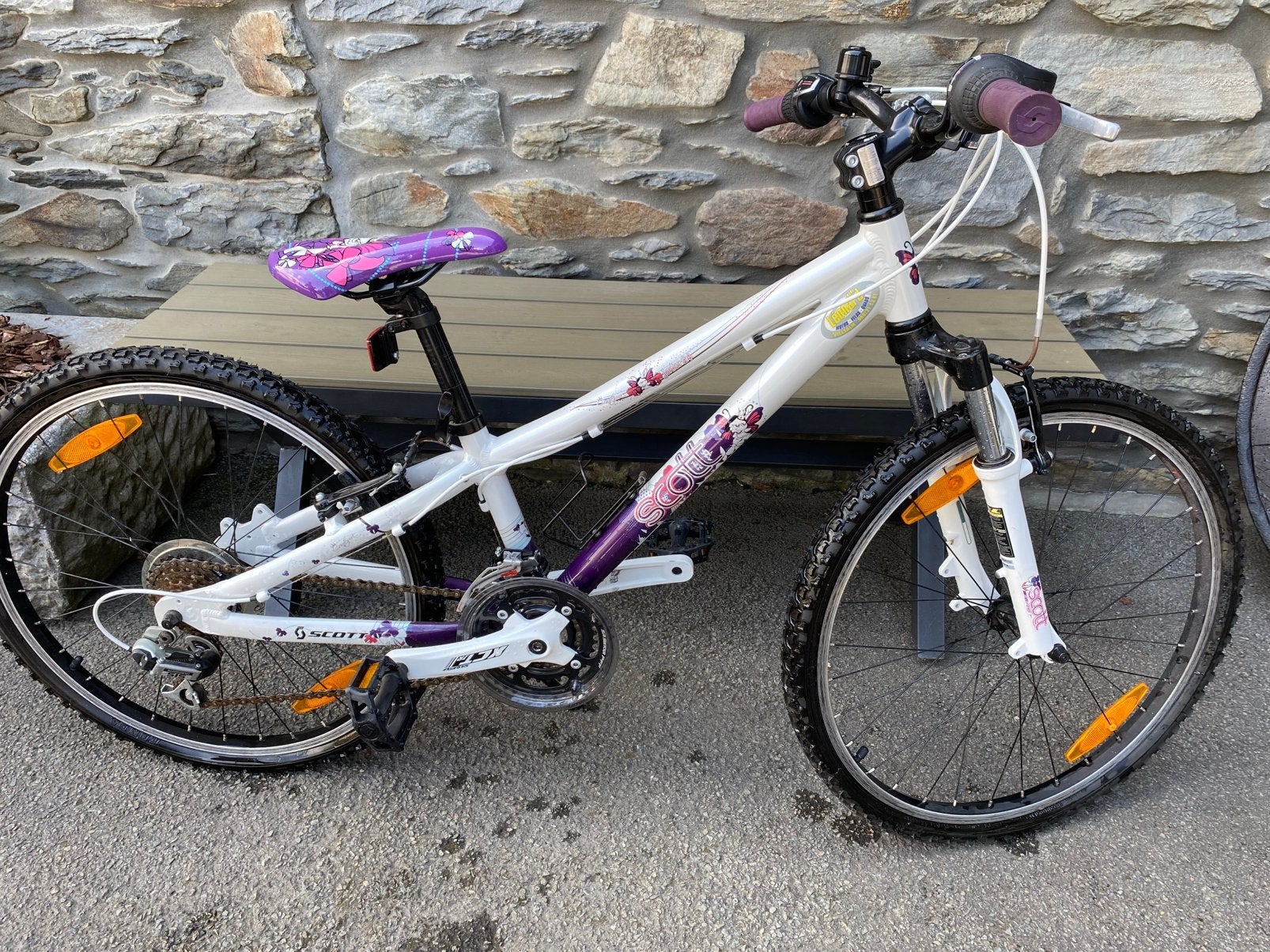 Fiets, Fietsen en Brommers, Fietsen | Meisjes, Zo goed als nieuw, 24 inch, Versnellingen, Ophalen of Verzenden