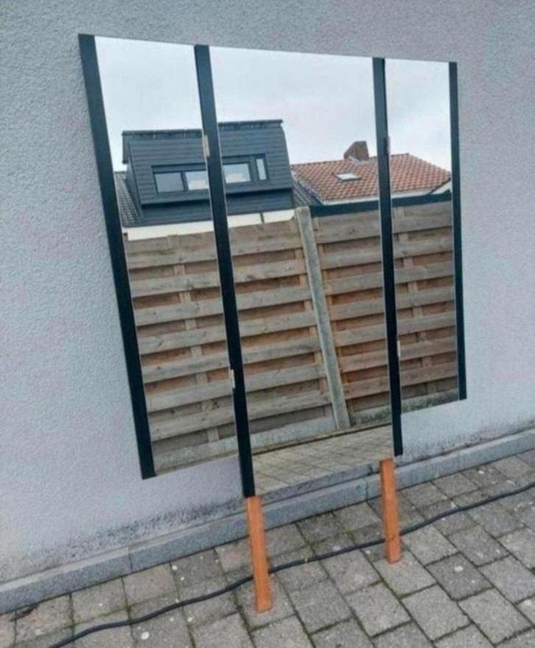 Miroir 3 pièces vintage., Maison & Meubles, Accessoires pour la Maison | Miroirs, Enlèvement