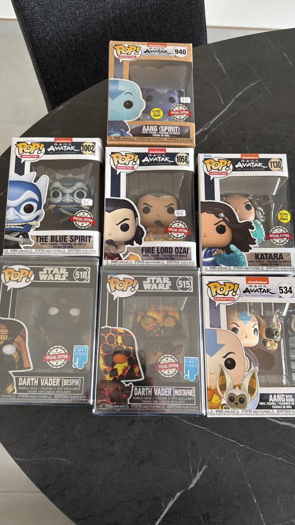 Funko star wars en avatar aang, Verzamelen, Poppetjes en Figuurtjes, Ophalen of Verzenden, Zo goed als nieuw